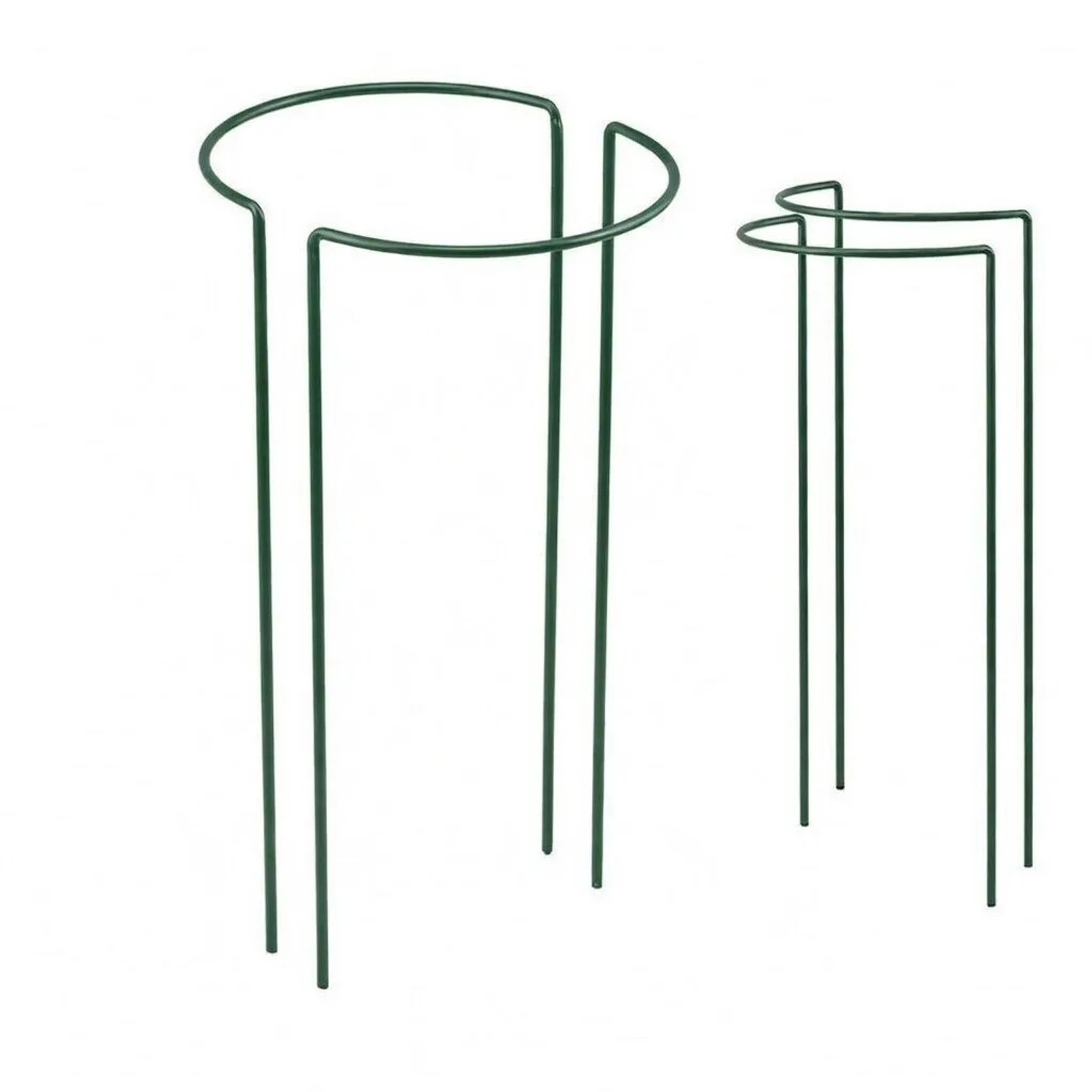 TTL GARDEN Strauchstütze 70x40cm 2er Set Pflanzenhalter für Stauden Sträucher Rosen Rankhilfe aus Metall