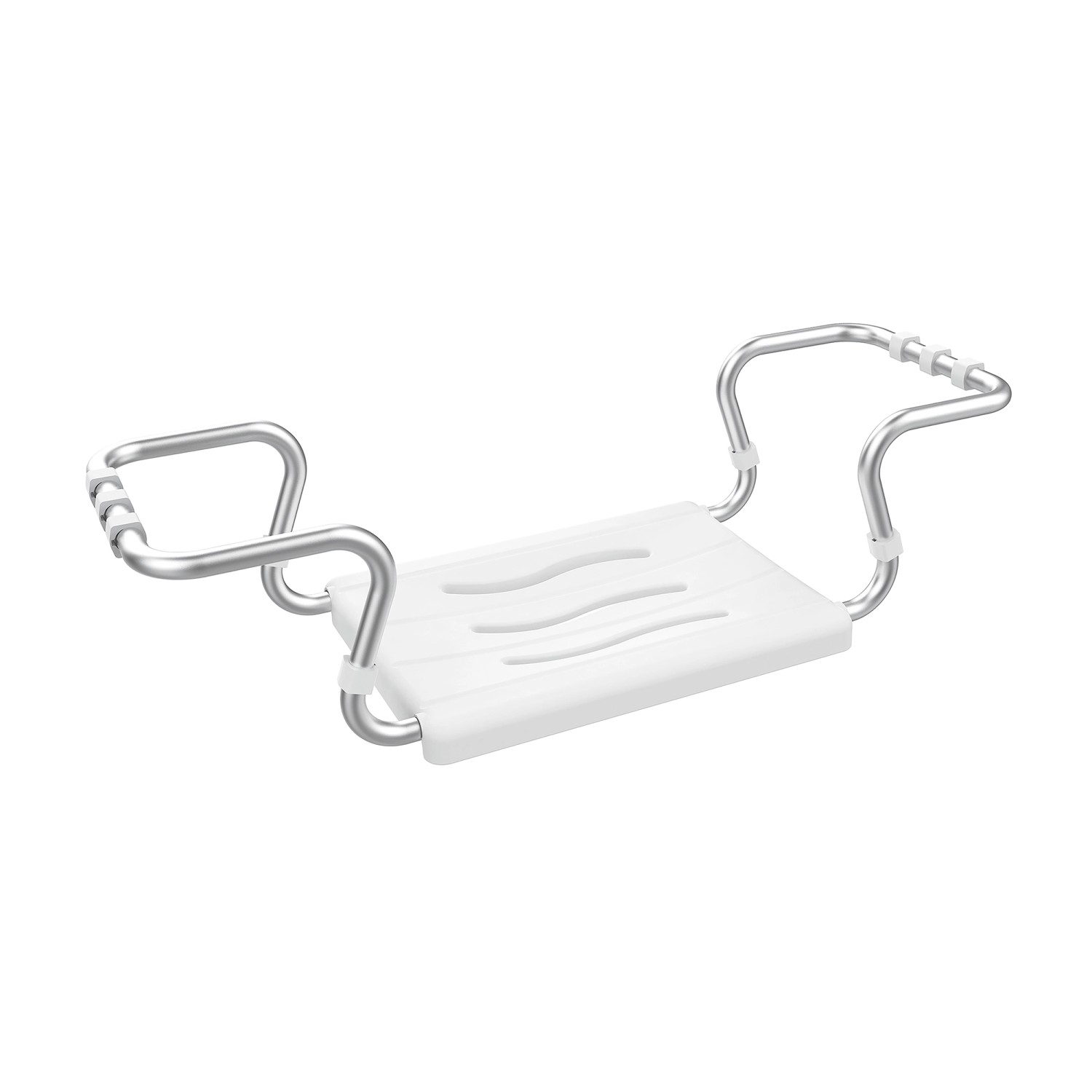 MSV Badewannensitz Ausziehbar 55 - 70 cm x 18,7 cm x 26,1 cm Weiß-Silber günstig online kaufen