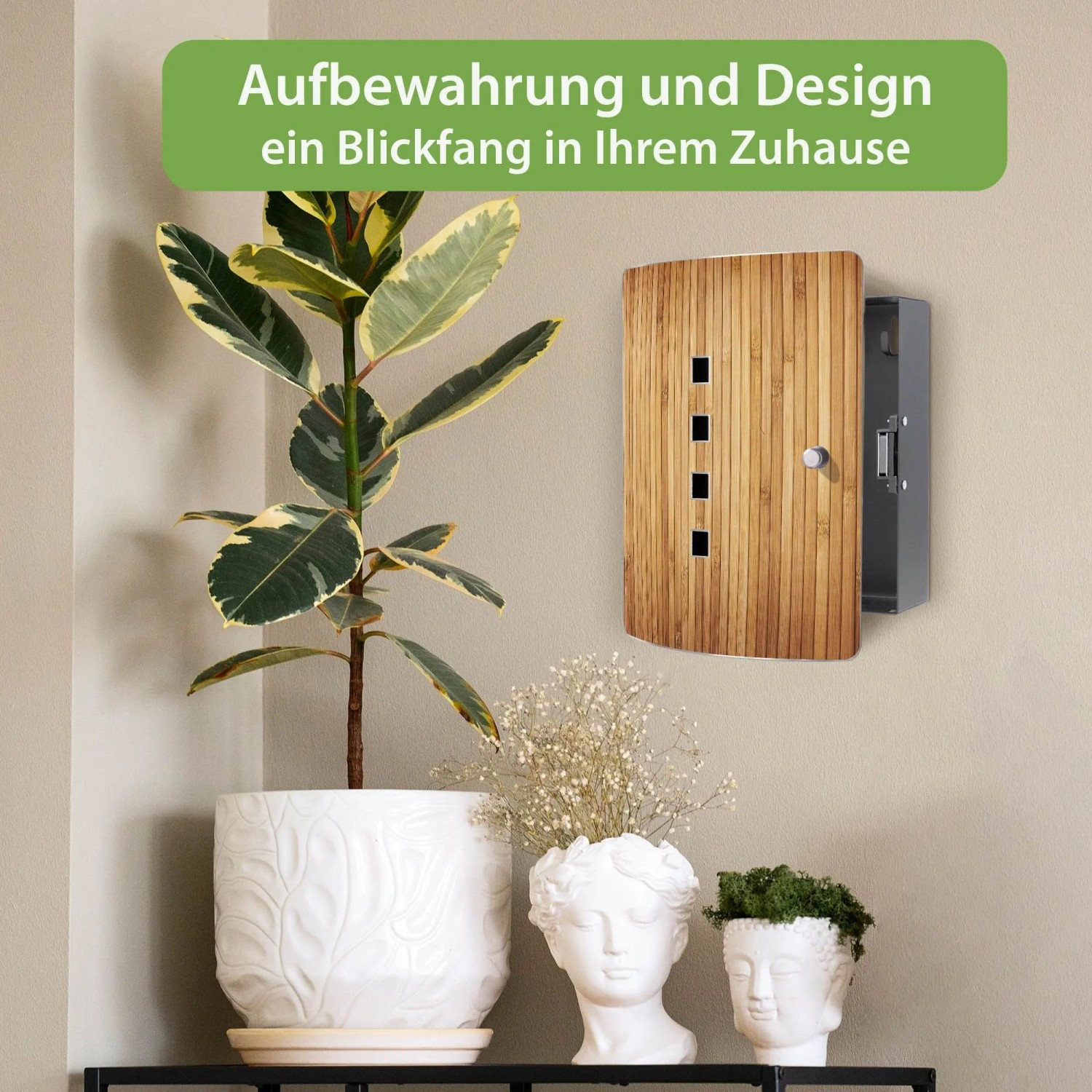 Banjado Schlüsselkasten modern Edelstahl 10 Schlüssel 24 x 21,5 x 7 cm kaufen bei OBI