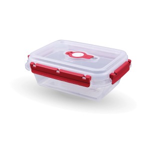 Bestlivings Frischhaltebox, 0,9L, rot, mit Deckel. Lunchbox für Vorratsdosen.