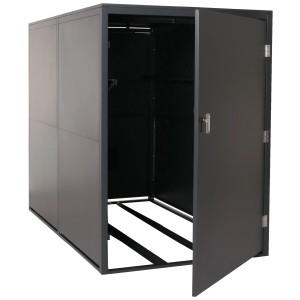 PROREGAL Fahrradgarage 2er 160x113x209cm Abschließbar Metall Anthrazit