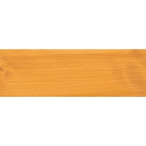 Holzbrett mit Osmo Einmal-Lasur HSPLUS im Farbton Kiefer. Holzlasur für den Aussenbereich.