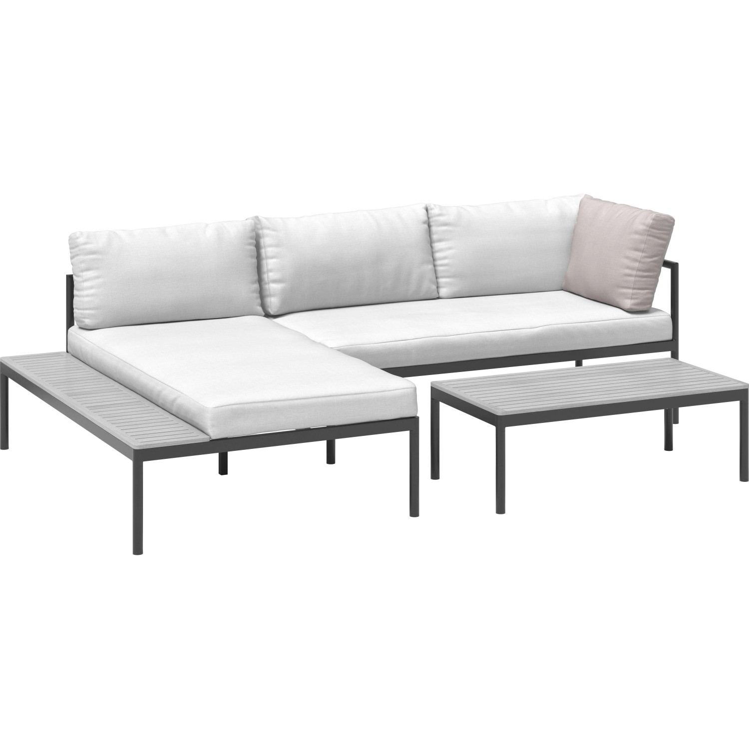 Armlehnenkissen für Lankin Lounge-Set, beige, als Ersatzteil für Gartenmöbel.