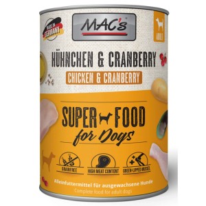 Mac's Hunde-Nassfutter Huhn und Cranberry 800 g