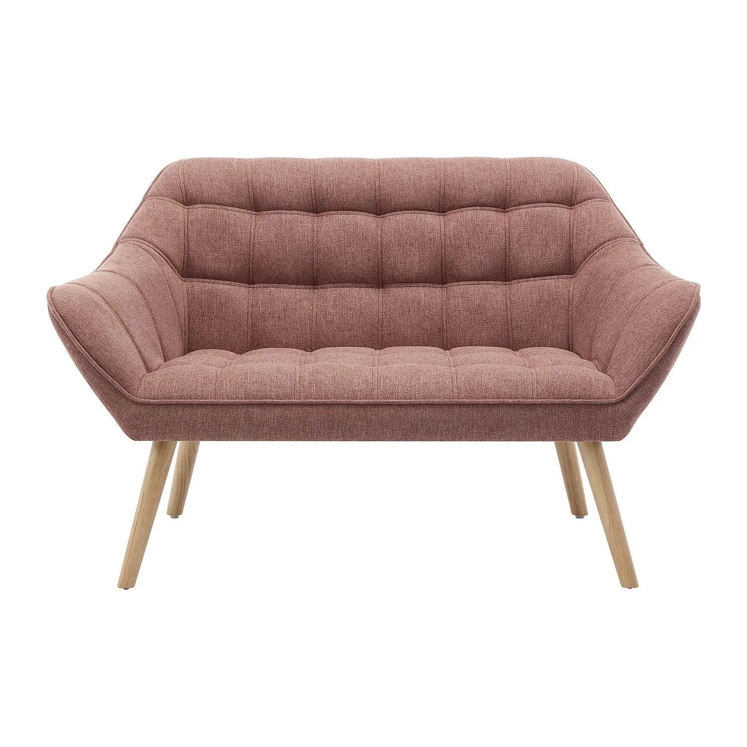 Vente-unique Sofa Ohne Schlafmöglichkeit Caserta Rosa 127 cm