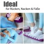 BigDean Akupressurmatte Mit Kissen Und Hülle Massagematte Zur Entspannung Lila_5