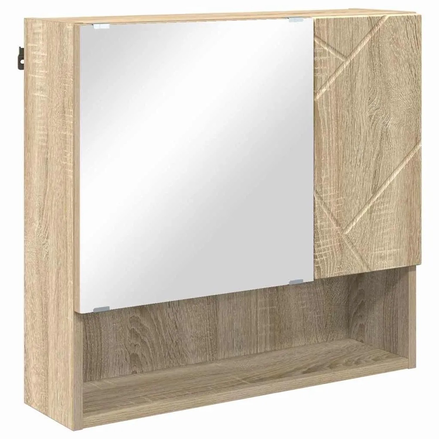 vidaXL Spiegelschrank Sonoma-Eiche 59 x 17 x 55 cm Holzwerkstoff 883366 günstig online kaufen
