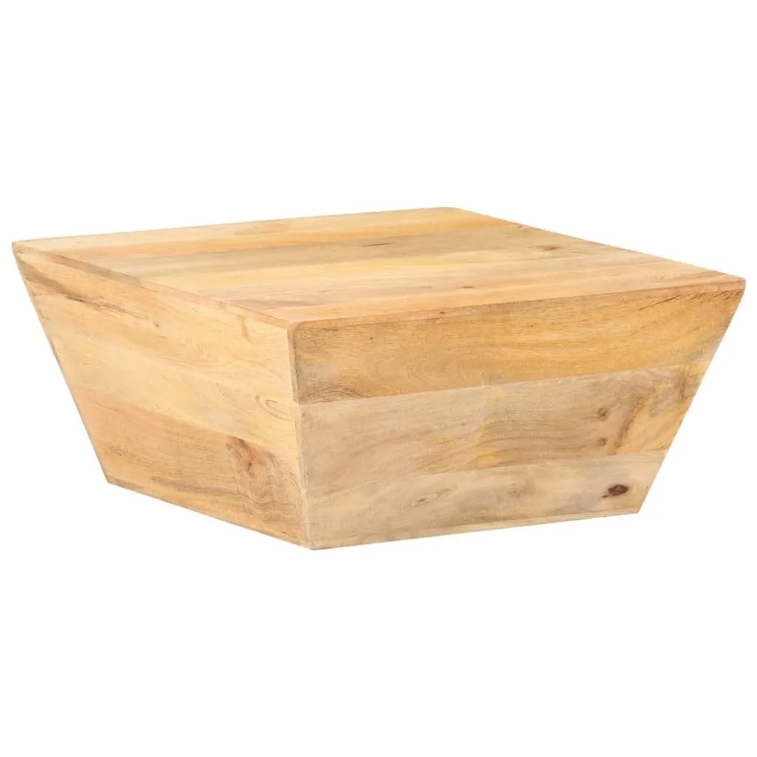 vidaXL Couchtisch V-Form 66x66x30 cm Mango Massivholz 320387