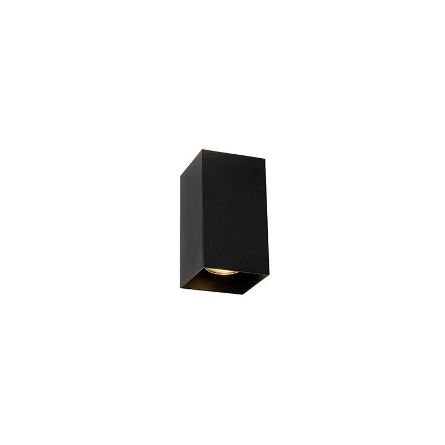 QAZQA Design Wandleuchte Schwarzes Quadrat Sabbir