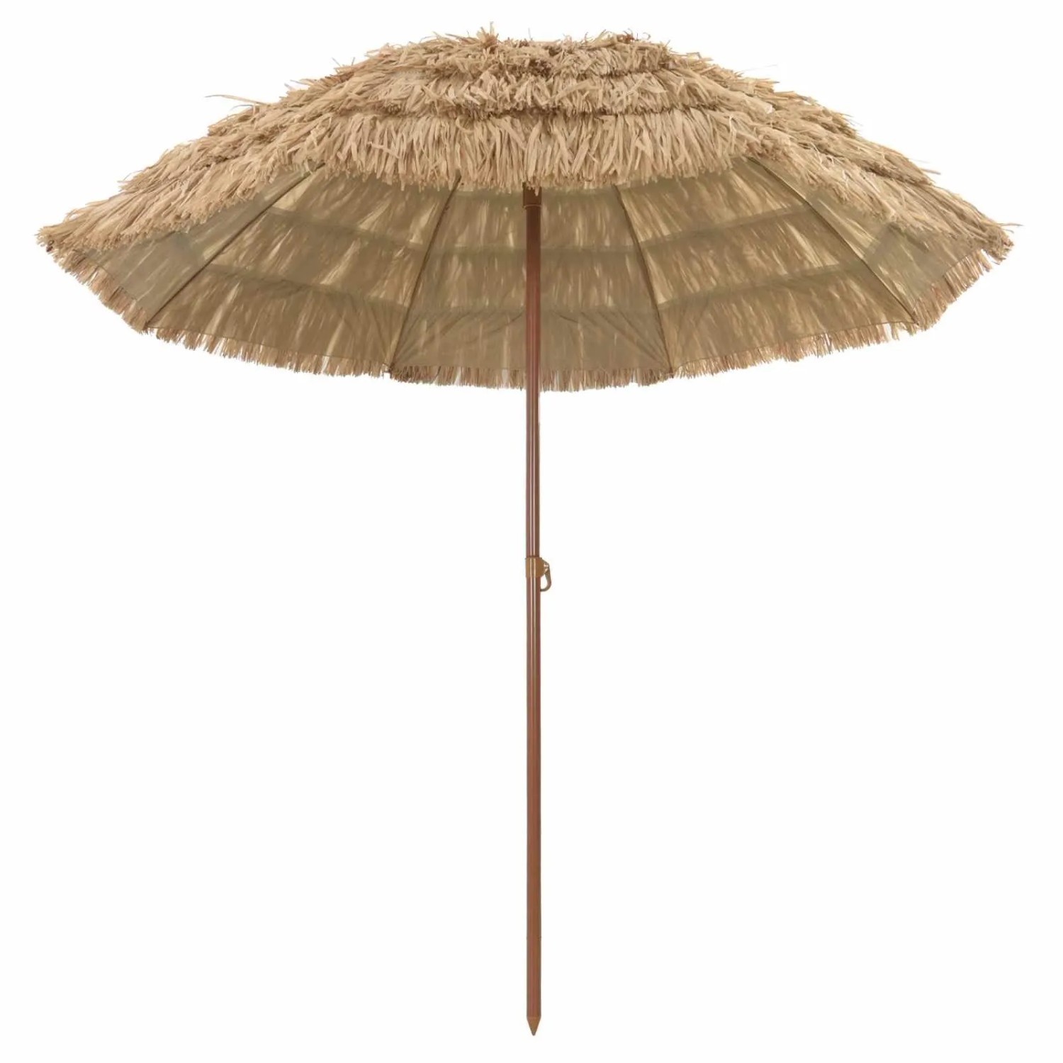 vidaXL Strandparasol Natur 255 x 255 x 255 cm Polyester und Stahl 42006677