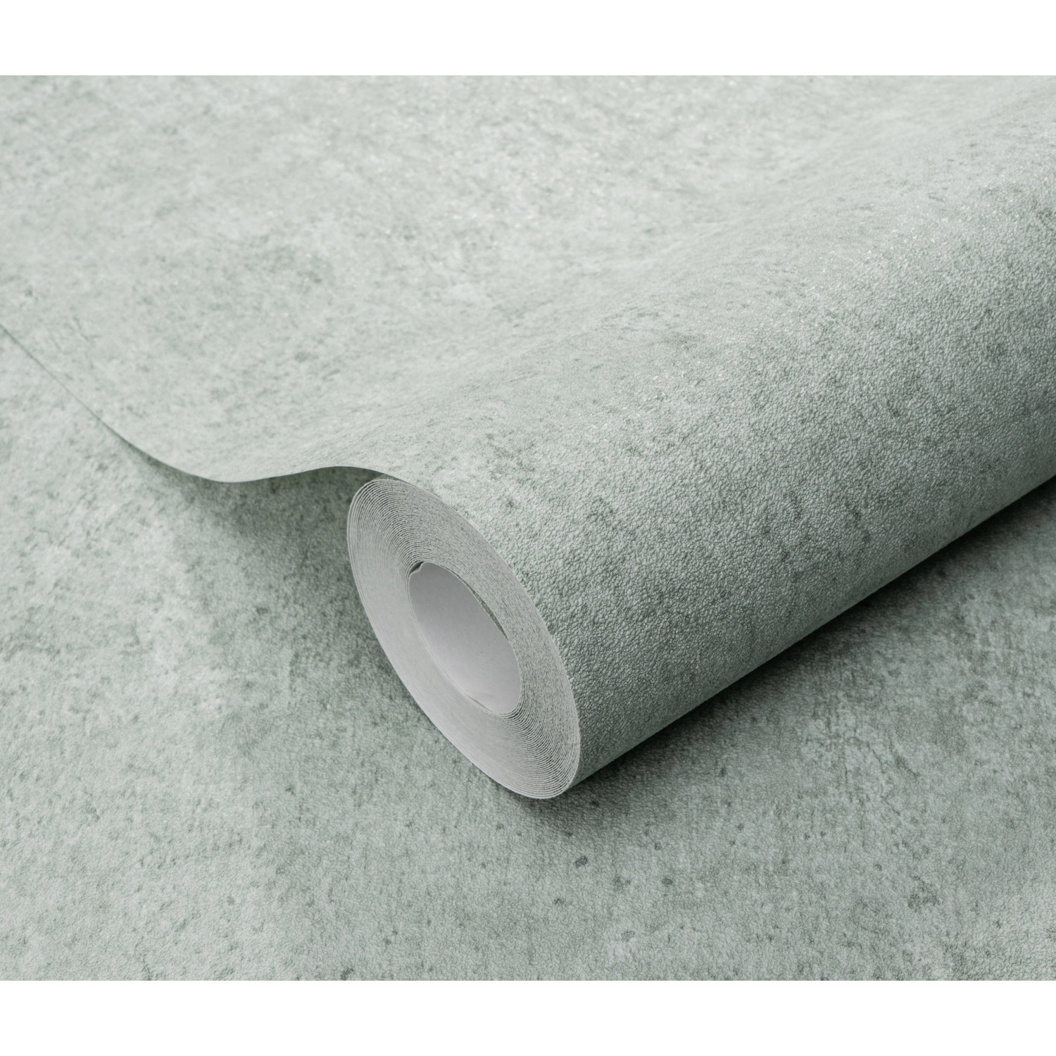 Rolle Erismann Vliestapete Play of Light Savanna Grün mit dezenter Struktur.