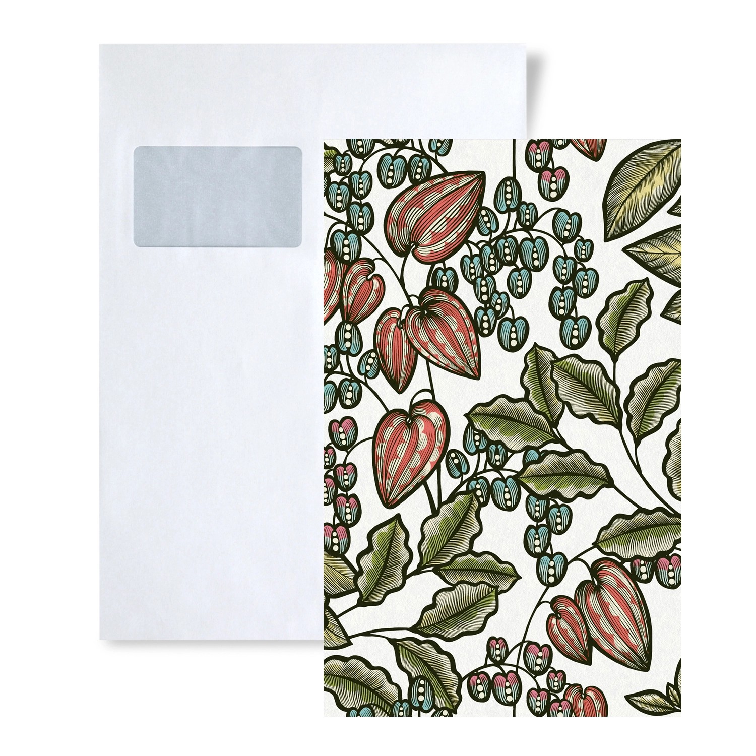 PROFHOME 1 MUSTERSTÜCK S-377545-GU DIN A4 MUSTER der Floral Tapete günstig online kaufen