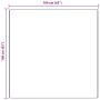 Cremefarbener, quadratischer Shaggy Teppich (160x160cm) mit Anti-Rutsch-Unterseite.