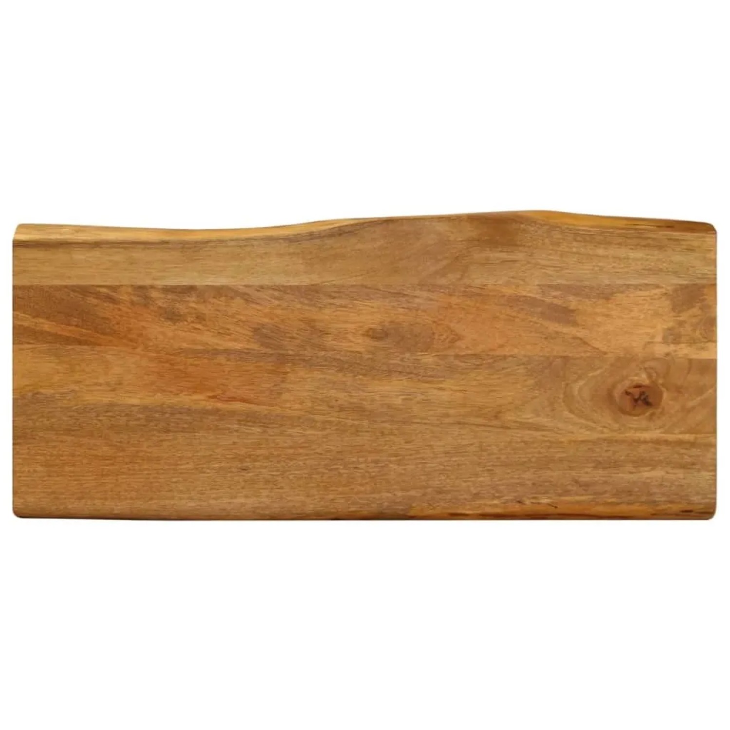 vidaXL Tischplatte mit Baumkante 90x40x3,8 cm Massivholz Mango 370779