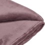Rosa Fleece-Decke (150x200 cm) in Blush Bordeaux. Kuschelig weich für Sofa & Sessel.