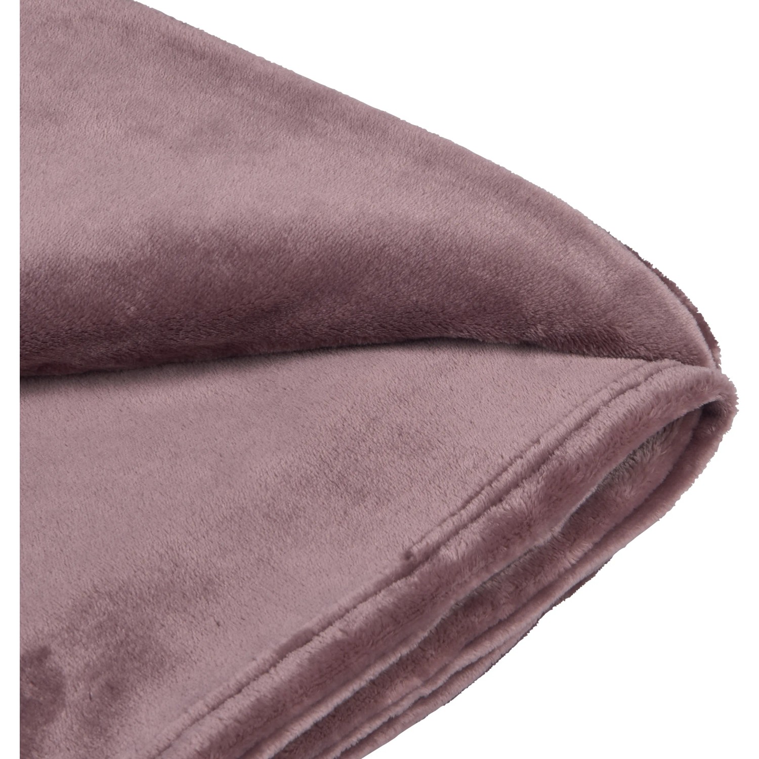 Rosa Fleece-Decke (150x200 cm) in Blush Bordeaux. Kuschelig weich für Sofa & Sessel.