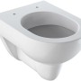 Geberit Renova Compact Wand-WC, Tiefspüler, spülrandlos, verkürzte Ausführung, in Weiß.