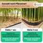 Bambusbörse Wurzelsperre Rhizomsperre Stärke 1 mm Länge 20 m Breite 50 cm_5
