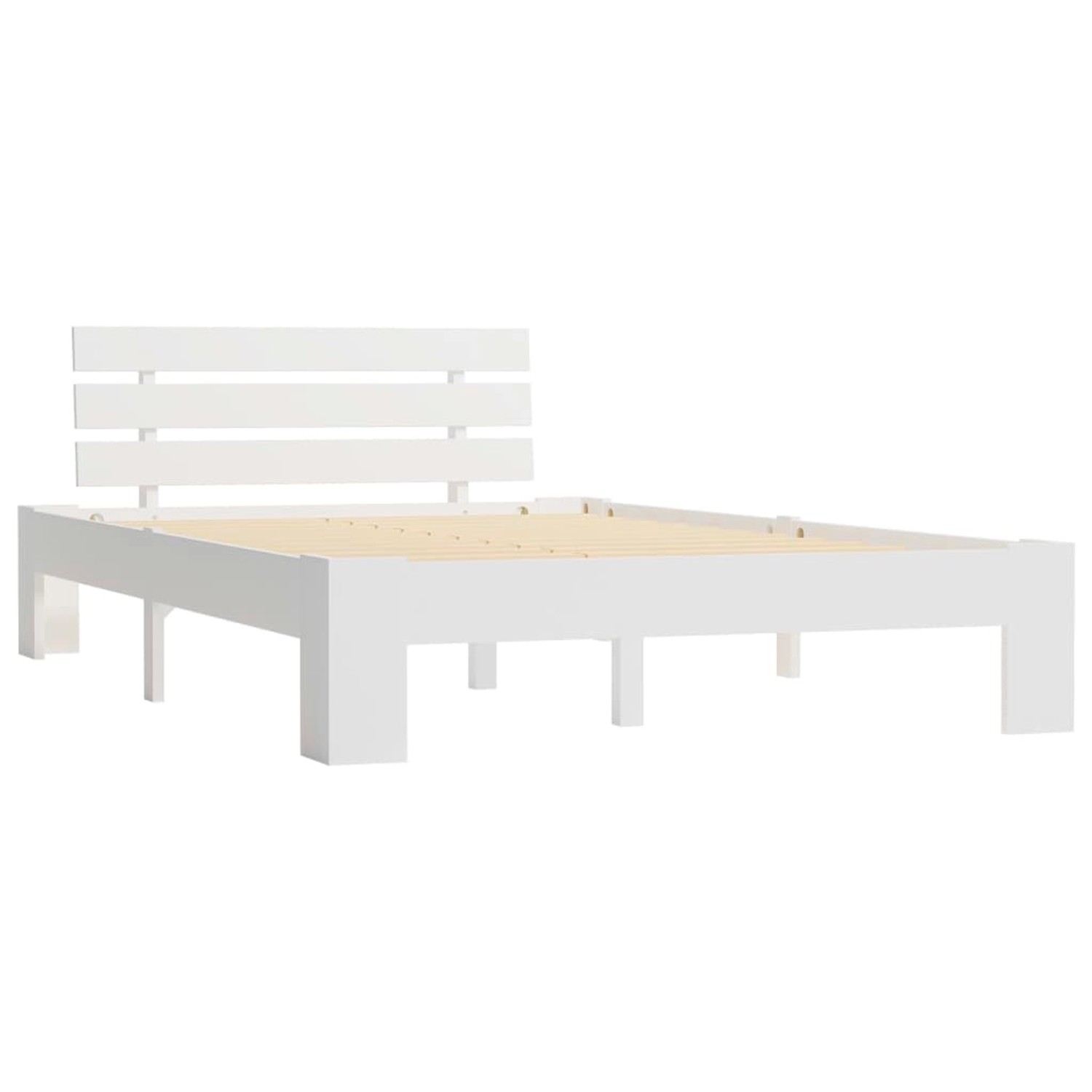 Bettgestell Weiß Massivholz Kiefer 180 Ã 200 Cm günstig online kaufen