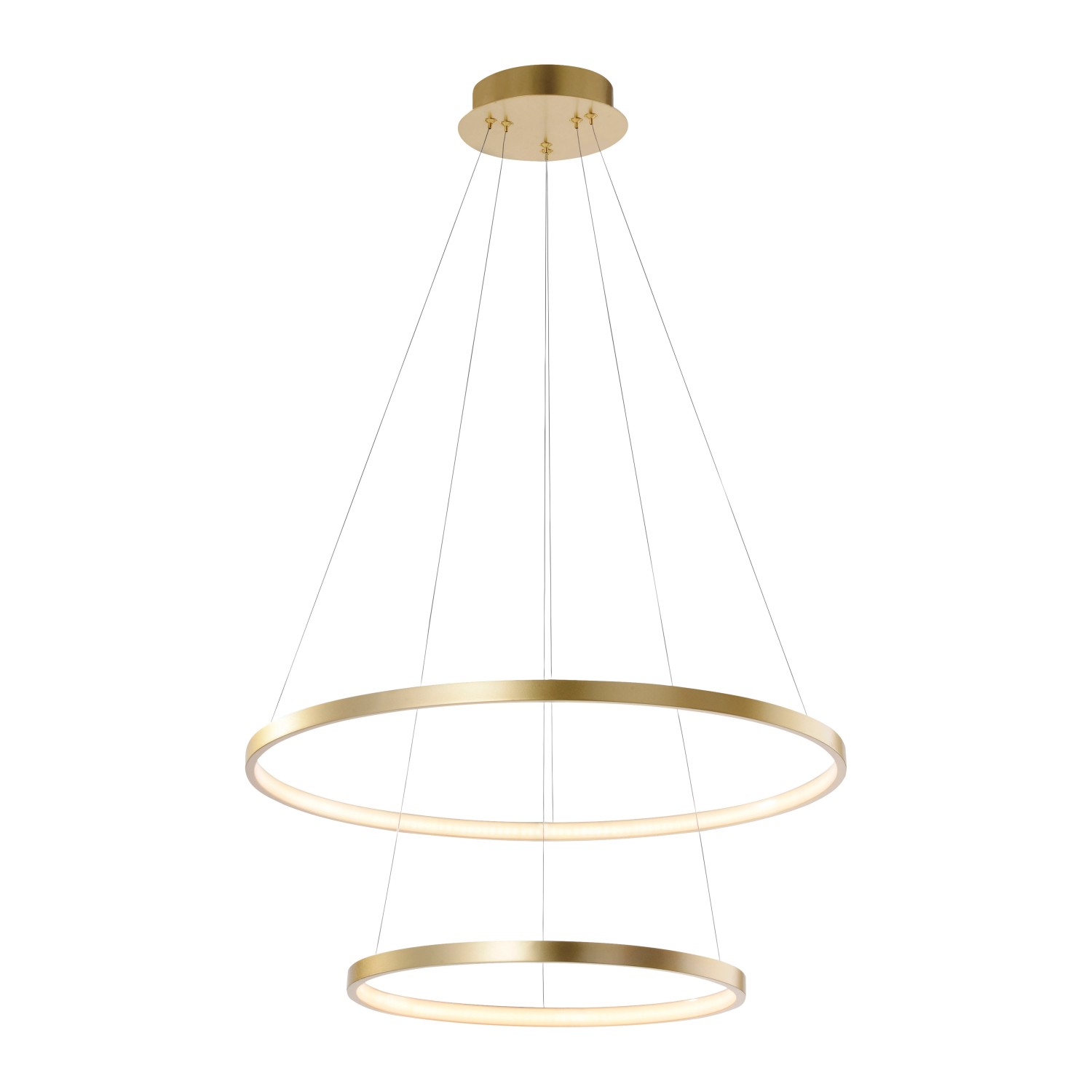 Just Light Pendelleuchte Circle Gold Ø 50 cm günstig online kaufen