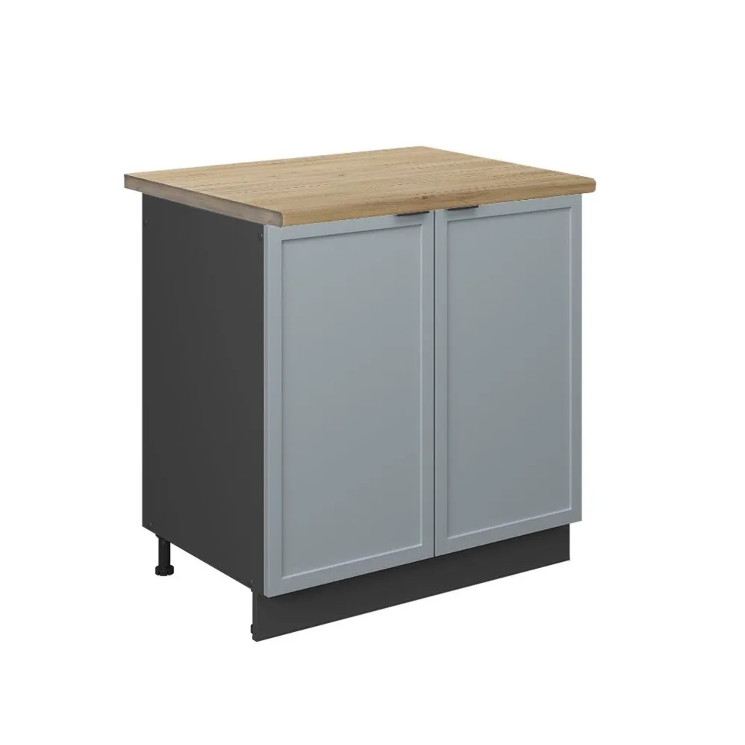 Vicco Spülenunterschrank Fame-Line HellBlau-Grau 80 x 82 AP Eiche Art Nr 50660