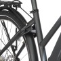 Detailansicht: Hinterrad, Schutzblech und Rahmen des Fischer E-Bike Damen Viator 4.0i.