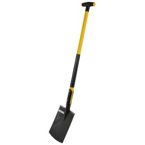 Sonneck Gartenspaten mit Glasfaser-Stiel, gelb-schwarz, für Gartenarbeiten.