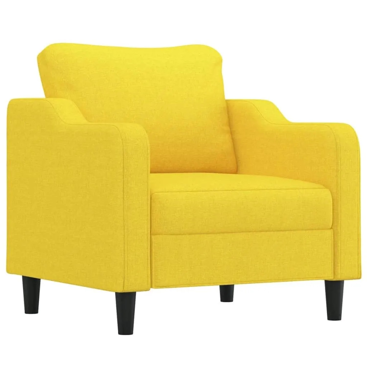 vidaXL Sessel Hellgelb 60 cm Stoff 359348