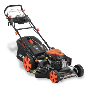 FUXTEC Benzin Rasenmäher FX-RM5396eS-PRO, schwarz-orange, 53 cm Schnittbreite, 70 L Fangkorb, E-Start, 4in1 Funktion.