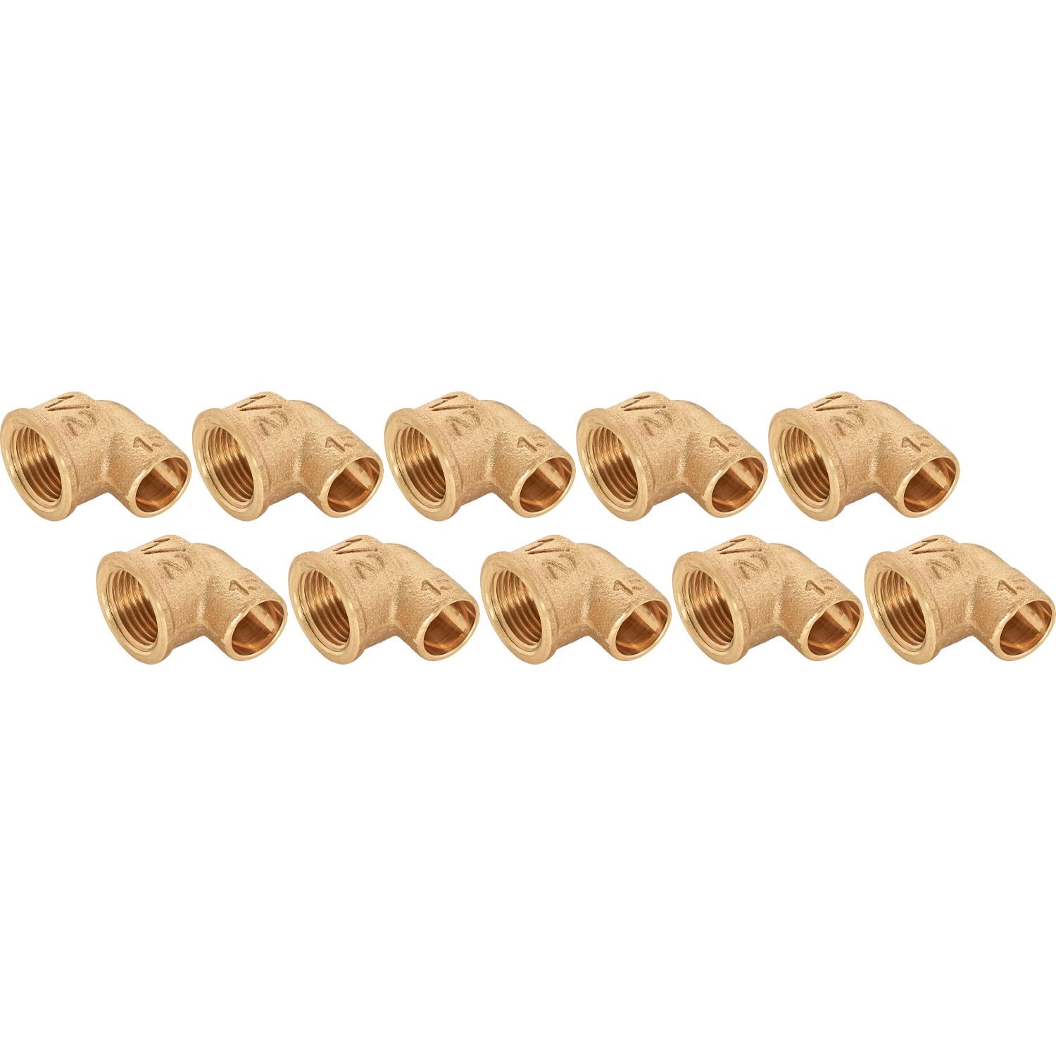 Löt-Winkel Ø 15 mm x 18,6 mm (Rp 1/2) Rotguss 10 Stück
