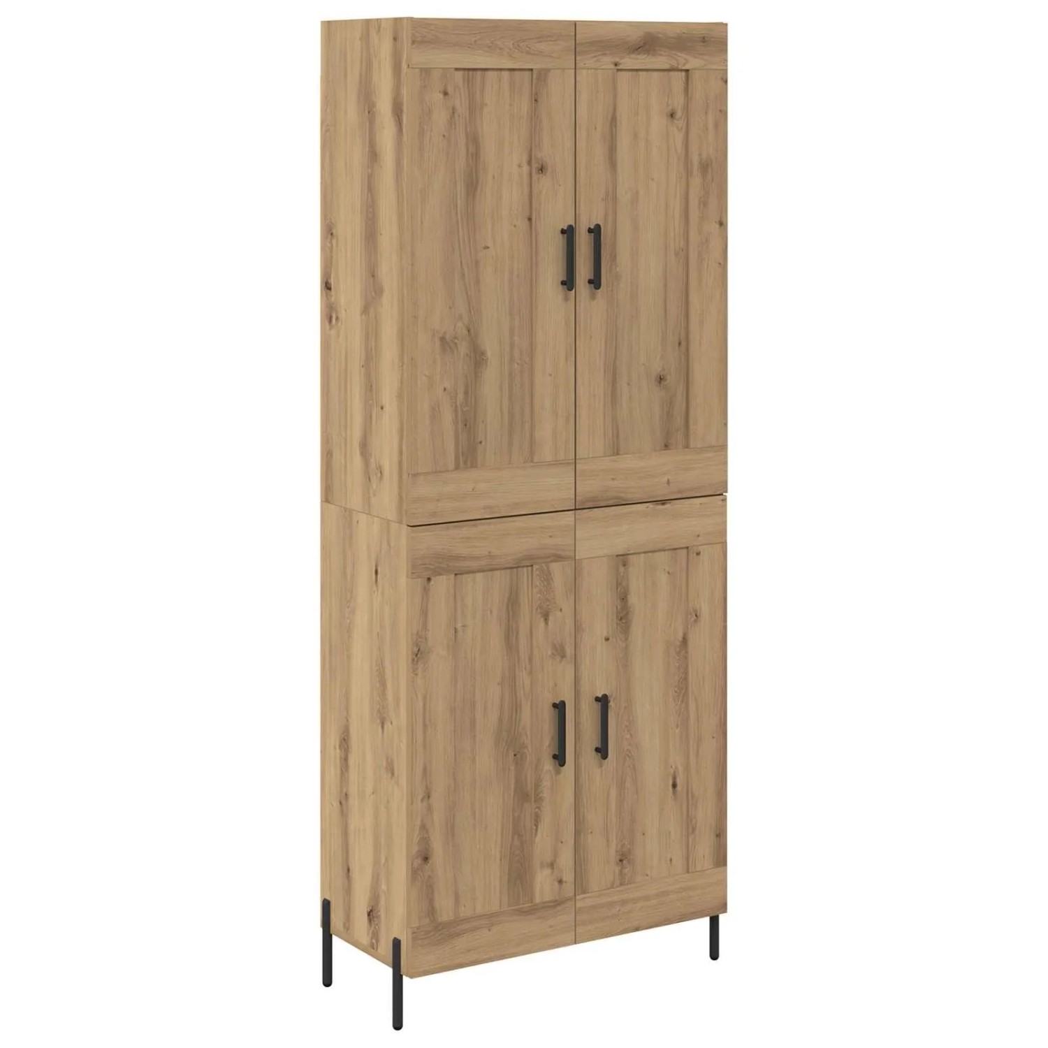 vidaXL Highboard 2-Tlg Artisan-Eiche Holzwerkstoff 3415833 günstig online kaufen
