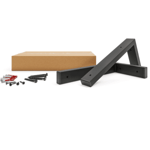 HEVVA Waschtischhalterung MAIN 40 cm Tief 2er Set Schwarz