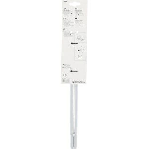 Fischer Sattelstütze Kerze, Ø 25,4mm, Stahl, für Fahrradsattel. Silberne Fahrrad Sattelstange.