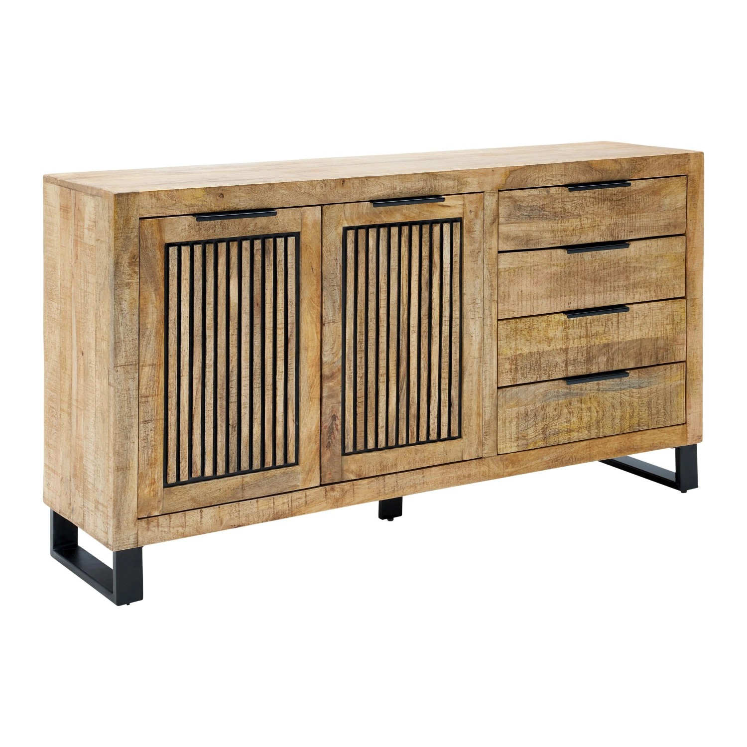 Mömax Sideboard Everest in Naturfarben/Schwarz