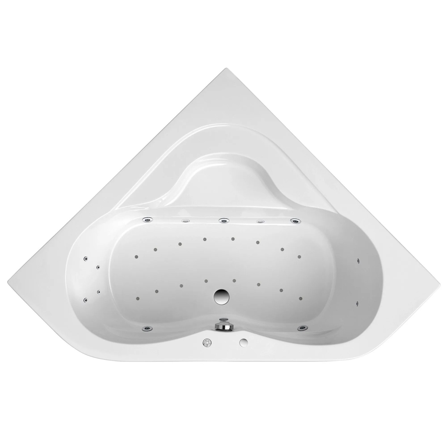 Ottofond Whirlpool Lucia Exklusiv 140 cm Weiß