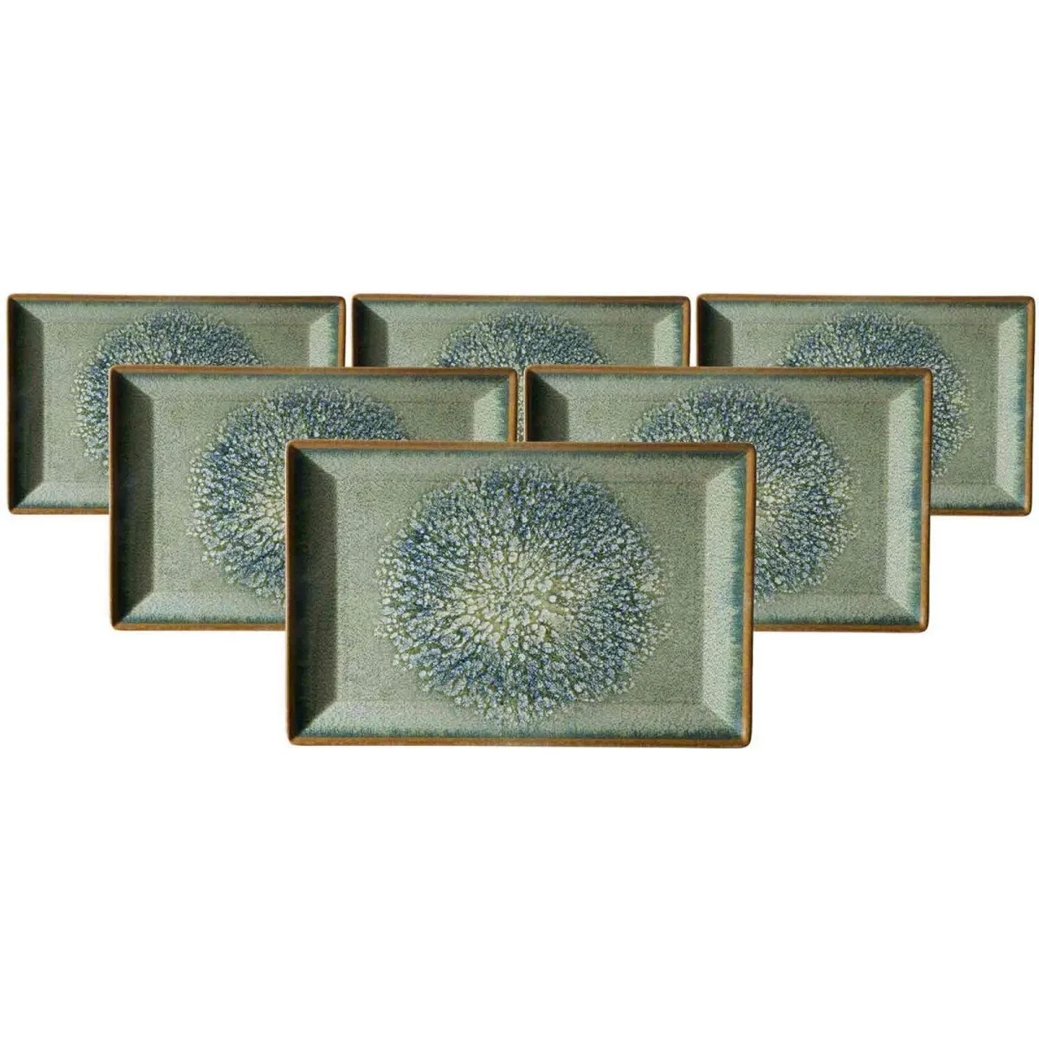 Ritzenhoff & Breker Verde Servierplatte 34 x 23 cm 6er Set