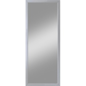 Rechteckiger Rahmenspiegel Beach, 40x100 cm, mit silberfarbenem Rahmen. Wandspiegel für Bad, Flur oder Wohnraum.