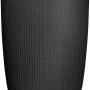 Schwarze Scheurich Pflanzsäule Linetto High, 38x54cm, geriffelte Oberfläche.