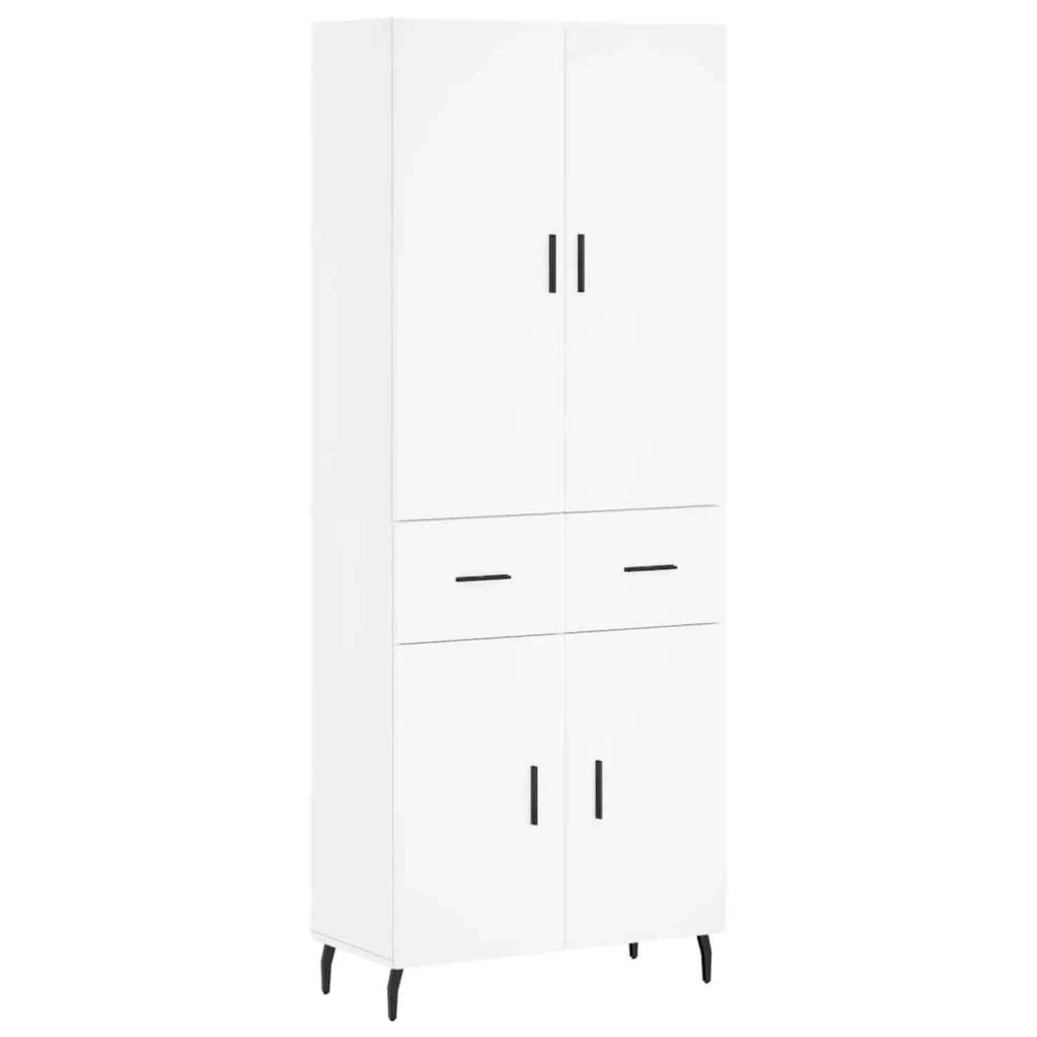 vidaXL Highboard Weiß 69,5x34x180 cm Holzwerkstoff 3198161 günstig online kaufen