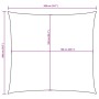 Technische Zeichnung des vidaXL Sonnensegels, quadratisch 2x2 m, mit Maßangaben.