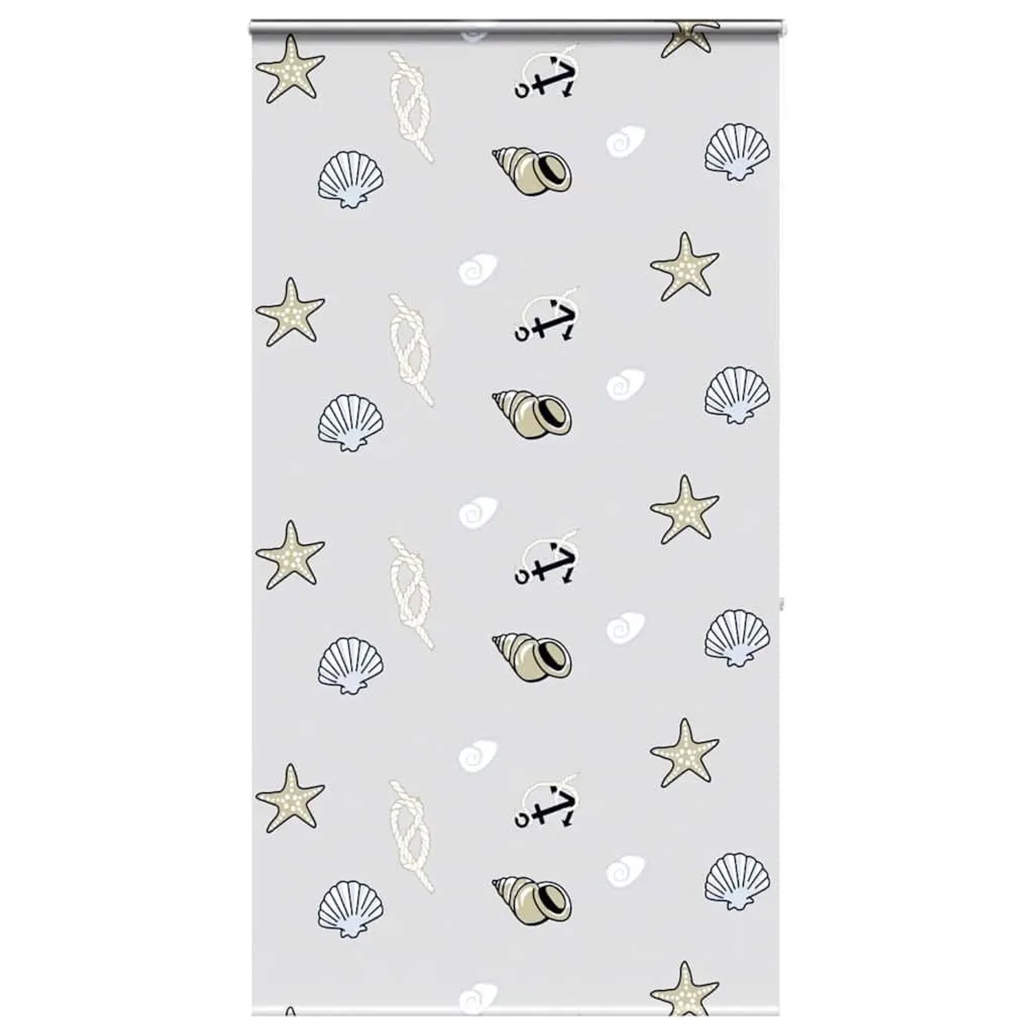 vidaXL Duschrollo mit Kassette 140x240 cm Stoffbreite 136 cm 4015016