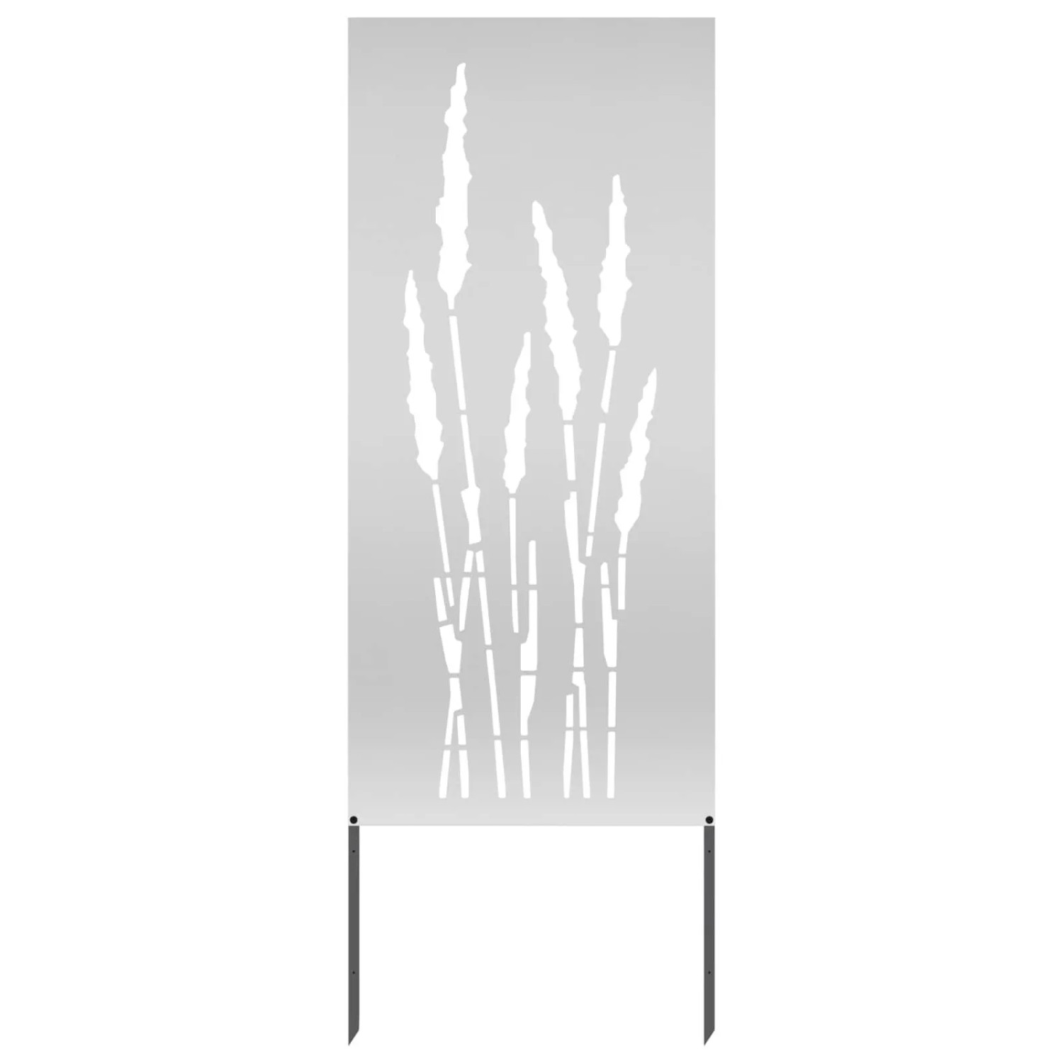 vidaXL Garten Sichtschutz-Leinwand Silber 50 x 140 cm Verzinkter Stahl 876313