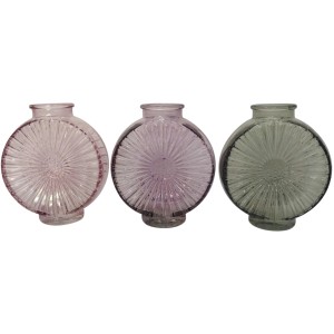 Boltze Vase Gebby, 18cm, verschiedene Farben. Dekorative Glasvase für Blumen und mehr.