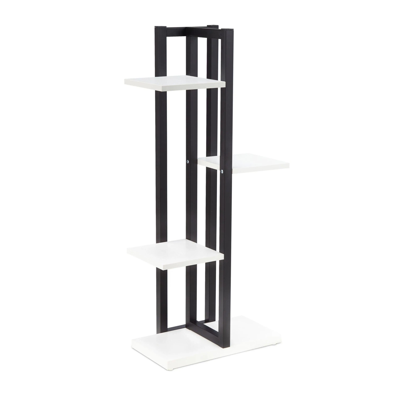 Relaxdays Blumenregal Metall Weiß Freistehend 93 cm x 42,5 cm x 22,5 cm 5 kg