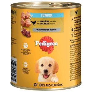 Pedigree Hunde-Nassfutter Junior Geflügel & Reis 800 g