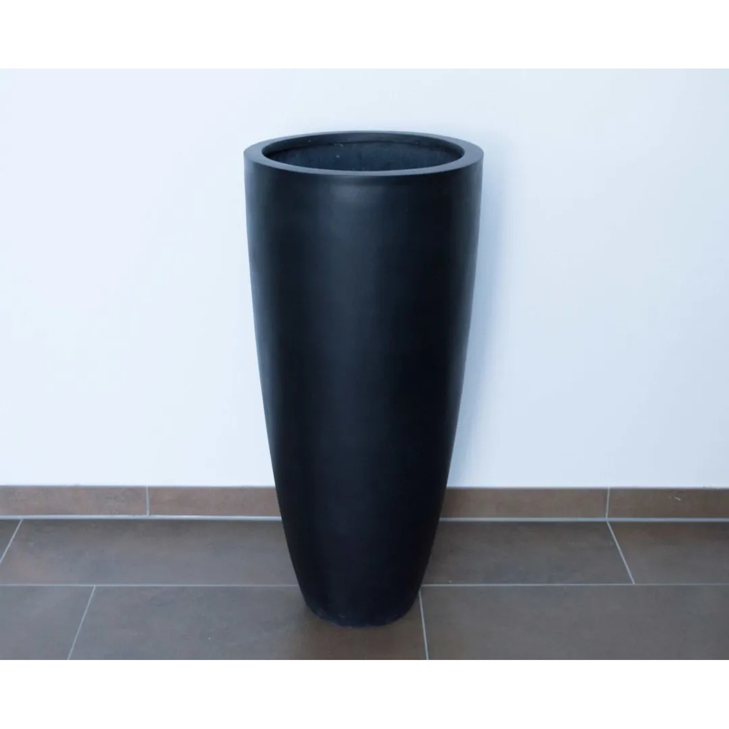 Elegant Einrichten Großer Pflanzkübel Fiberglas konisch schwarz 46 x 100 cm kaufen bei OBI