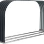 Westmann Kaminholzregal aus Stahl, anthrazit, 111x212x46cm, zur trockenen Lagerung von Brennholz.