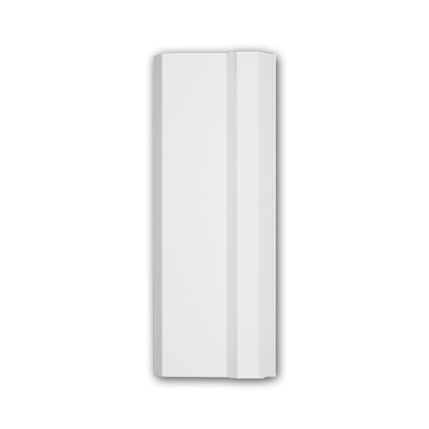 PROFHOME 154020 Zierelement Türumrandung Stuckdekor aus Polyurethan 9,5 cm x 25,0 cm x 3,1 cm Weiß