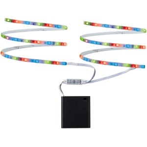 Paulmann LED-Strip Mobil, 2 RGB LED Streifen mit Batteriebox für flexible Lichteffekte.