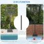 SPORTNOW Basketballständer 2-in-1, höhenverstellbar für Pool & Garten. Kurze Version am Pool, lange im Garten.